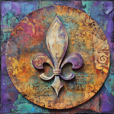 Mardi Gras Sign, Fleur De Lis Sign, DCO-13141, Sign For Wreath, 10x10